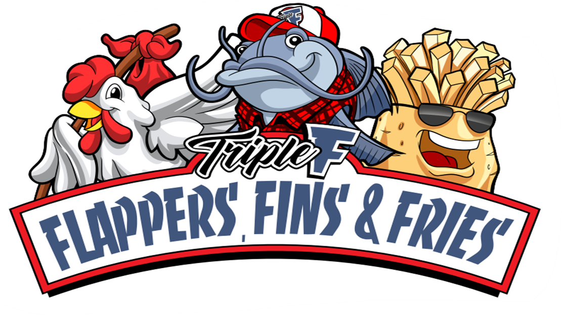 Flappers' Fins & Fries logo